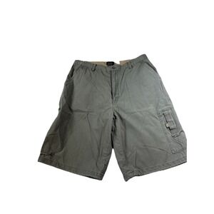 Emergency Exit Men's 34x11 Gray Cotton Cargo Shorts
